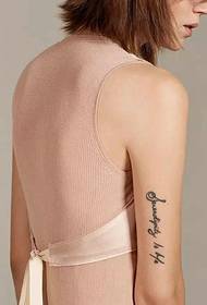 sab caj npab sab nraud me me tshiab lus Askiv tattoo qauv