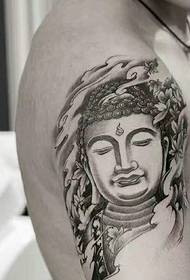 apa dudu grẹy tatuu tatuu tatuu ti kun fun rẹwa