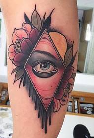Голям модел на татуировка на очите