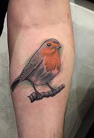 söt liten fågel tatuering bild på handarmen