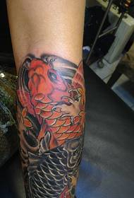 arm pair of lovers squid tattoo pattern