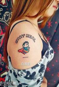 modello di tatuaggio braccio superman