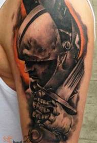 ክንድ knight tattoo tattoo