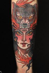 Arm Gypsy Girl -tatuointikuvio 14907 - Arm Star Eye -tatuointikuvio