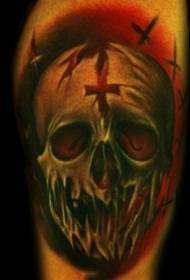 arm sinister skull tattoo ụkpụrụ