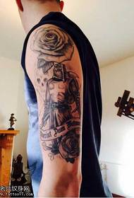 arm ros riddare tatuering mönster