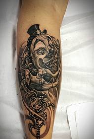 super Spaass Arm schwarz gro Totem Tattoo Muster