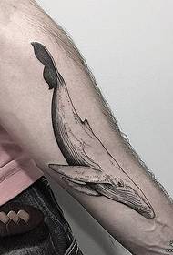 modeli i tatuazhit të balenave për krahë për krahë për burra