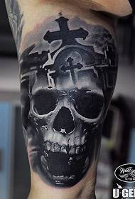 Dark Surrealist style tattoo on various arms