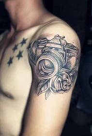arm one camera tattoo pattern has personality
