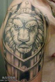 arm lion equipment tattoo pattern
