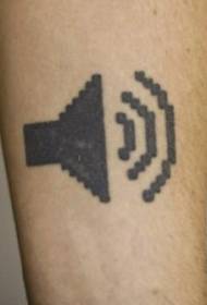 Son symbole de tatouage sur le bras