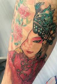 the most popular one arm traditional flower tattoo pattern