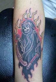 Patrón de muerte en el brazo