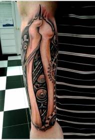 Arm 3D Mechanic uye Skeletal Tatoo Pipi