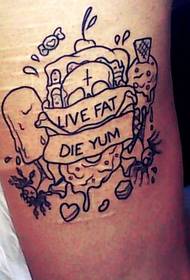 Tatuaggio totem inglese della personalità del braccio femminile