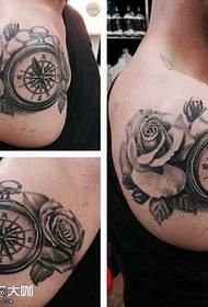 Pola Leungit Alarm Kompas Tattoo