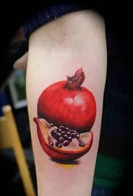 suitable for some foody people's arm fruit tattoo pattern