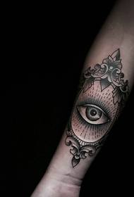 il tatuaggio dell'occhio sul polso è molto speciale