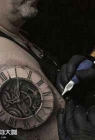 βραχίονα μηχανικό τατουάζ ξυπνητήρι πρότυπο τατουάζ