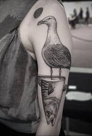 Iphethini Elikhulu Le-Seagull tattoo