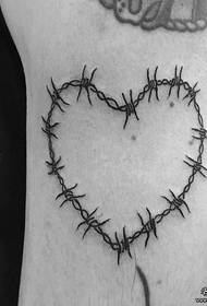 combinazione di spine braccio piccolo amore modello tatuaggio