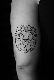 Lion Line tatuering mönster