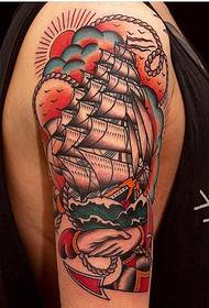 disegno del tatuaggio vela grande braccio
