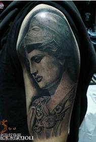 Arm Athena Tattoo Pattern