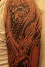 Egyptian mummy and eye arm tattoo Pattern
