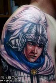 atmosfera del braccio Zhao Yun modello di tatuaggio