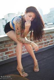 modello di tatuaggio guida braccio