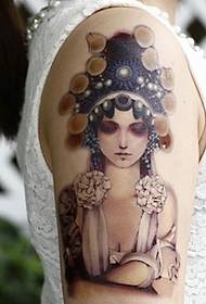 ginkluokite vieną širdžiai mąstančią tradicinę gėlių tatuiruotę