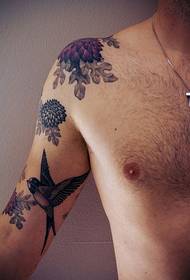 modello di tatuaggio bello braccio moda
