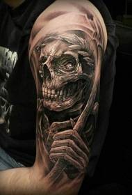 corona de llorer al braç i patró de tatuatge de mort
