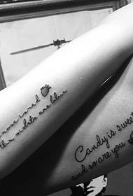 roka ima čustveni angleški par tattoo tattoo
