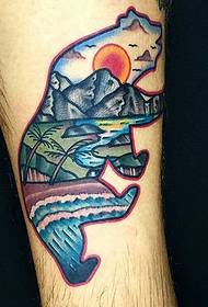 modello tatuaggio orso sacro