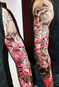 Gėlių rankos rožių moteriškojo Taro tatuiruotės modelis