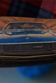 braccio meraviglioso modello di tatuaggio da corsa blu