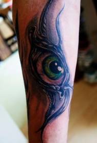 ruku na zastrašujuće oči u boji tetovaža uzorak