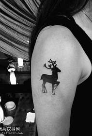 arm sika deer tatuointikuvio