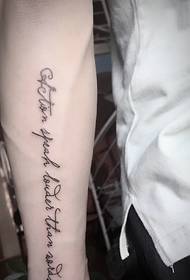 biyu masu salo na Turanci masu ban sha'awa a waje da hannu 15991-arm hali mai ban dariya Halin Siffar tattoo tattoo