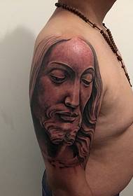 arm personality ng makapangyarihang pattern ng tattoo ni Jesus