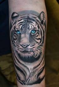 il tatuaggio della tigre 3dl sul braccio dell'uomo puro è davvero potente