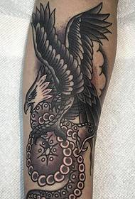 Modello di tatuaggio fiore mano squisita nera