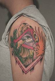 Osobné komplexné farebné tetovanie Totem Big Arm