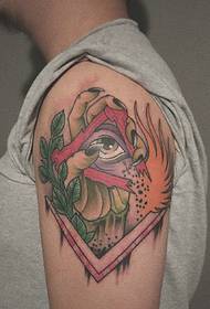 Tatuaggio del tatuaggio del totem di colore del braccio grande complesso di personalità