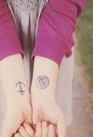 lány karja gyönyörű horgony tetoválás minta 14843-Nagy színű élénk tintahal tetoválás minta