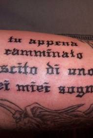 nwa Italyen karaktè bra tatoo modèl