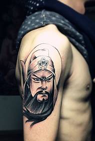 рука красивый классический рисунок татуировки Гуань Гун